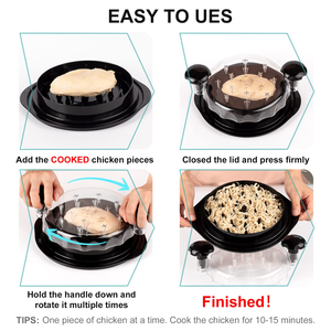 Multi-functional Eco-Friendly Plastic <b>Meat</b> Chopper <b>Grinder</b> Visible Design for Chicken Breast Pulled Pork Beef Home Kitchen BBQ - Product Image 2
