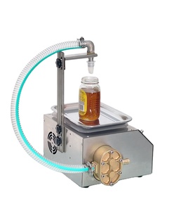 Machine de remplissage semi-automatique pour petits flacons en plastique de shampoing, crème cosmétique, miel et huître, à haute viscosité, par pesage - Product Image 3