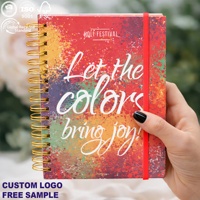 Carnet à spirales personnalisable avec impression, format A5, papier offset, journal de prière, agenda quotidien et hebdomadaire non daté