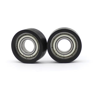 Manufacturers Supply 6900ZZ Steel Bearing <b>Door</b> & <b>Window</b> Track Pulleys 10*26*10mm Rubber-Coated <b>Rollers</b> - Product Image 2