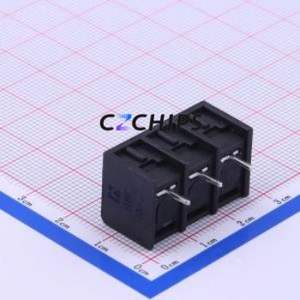 DBT50-8.25-3P-BK-P Barrier Terminal Block Through hole Component (THT),P=8.25mm Connector Three Sides 8.25mm 1x3P Straight Pin - Product Image 2