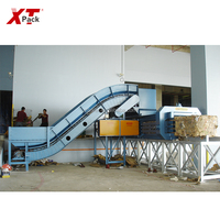 Presse à balles hydraulique horizontale entièrement automatique 80T pour déchets de papier, carton et carton ondulé, pour usine de recyclage XTPACK