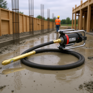 Vibrateur à béton électrique 1500W 16000 VPM, tige de 4,5 m, outil portatif de qualité professionnelle - Product Image 2