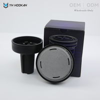 Têtes de chicha en aluminium avec technique de laque et éclairage LED, mini chicha en boîte - YH HOOKAH YH-E-068