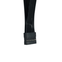 Kabel Harness Kustom Dua Baris Betina Jantan 2.54mm Pitch DuPont Plug Breadboard 24AWG Tembaga Berlapis Timah Selubung PVC untuk Peralatan Rumah Tangga