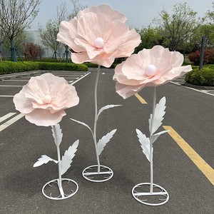 Dekorasi jendela bunga dukungan pernikahan kertas seni bunga Studio iklan menembak tata letak alat peraga panduan pernikahan - Product Image 1