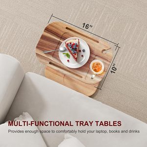 Vente en gros de <span class=keywords><strong>plateau</strong></span> de table de canapé en <span class=keywords><strong>bois</strong></span> d'acacia, table d'appoint en forme de hauteur réglable pour canapé, <span class=keywords><strong>plateau</strong></span> de table d'acacia pour canapé - Product Image 2