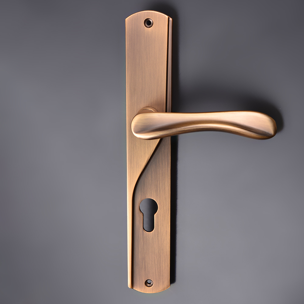 Набор деревянных дверных замков на пластине, Высококачественная ручка рычага передней двери для продажи