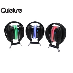 Cuffie da discoteca silenziose F39 500M distanza di controllo Led cuffie pieghevoli per feste silenziose cuffie Stereo senza fili Dj <span class=keywords><strong>2</strong></span> o 3 canali FM - Product Image 3
