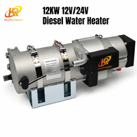 Chauffe-eau diesel OkyRie WH-12A 12KW 12V 24V pour camion, bus, camping-car, préchauffage moteur avec contrôleur SHS-07 SHS-08