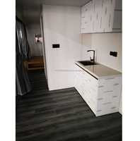 Chambre capsule de vacances moderne de type conteneur européen, une chambre, structure en acier, hôtel
