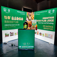 Stand d'exposition modulaire personnalisé pour salon professionnel, avec boîte à lumière SEG portable et design attrayant