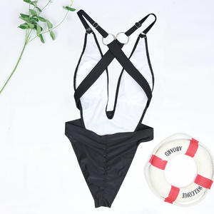 <span class=keywords><strong>Traje</strong></span> <span class=keywords><strong>de</strong></span> <span class=keywords><strong>Baño</strong></span> Sexy Ladymate ODM/OEM, <span class=keywords><strong>Trikini</strong></span> <span class=keywords><strong>de</strong></span> Una Pieza con Escote Profundo en V, Bikini para Mujer con Tirantes Cruzados y Espalda Descubierta - Product Image 5