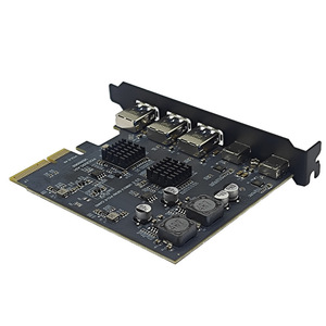 Adaptador HUB <span class=keywords><strong>PCI</strong></span> <span class=keywords><strong>Express</strong></span> X4 a <span class=keywords><strong>3</strong></span> Puertos Tipo A, 2 Puertos USB C USB <span class=keywords><strong>3</strong></span>.2 Gen 2 10Gbps, Chip ASM3142 + VL822, Tarjeta de Expansión <span class=keywords><strong>PCI</strong></span>-E USB <span class=keywords><strong>3</strong></span>.0 - Product Image 5
