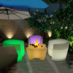 Ensembles de meubles de table d'extérieur, table LED, table basse, table de bar, table d'extérieur pour jardin, fête, événement, <span class=keywords><strong>vacances</strong></span> - Product Image 3