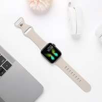 Bracelet de montre sport en silicone écologique Tengyue avec fermoir papillon pour Apple Watch Series, plusieurs couleurs disponibles