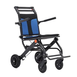 Wellgo tekerlekli sandalye üreticisi açık hafif katlanır manuel alüminyum tekerlekli sandalye seyahat için
