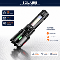 Lampe de travail COB laser blanche OEM 350LM IPX20 Type C 2000mAh Zoom télescopique Lumière latérale magnétique Logo personnalisé