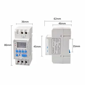 Digital Control Switch Automatic School Bell Switch THC-30F 30A Bell Control For Seconds Daily 24 Hours Digital Timer Switch Programmable