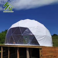 Dôme géodésique de luxe de haute qualité de 6 m, tente de glamping en plein air