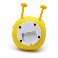 Lampe de nuit LED rechargeable en plastique en forme de canard, lumière chaude, 3 niveaux de luminosité, minuterie 30 minutes, support de téléphone, USB-C, pour chambre à coucher