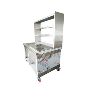 Chariot de vente ambulante malaisien VICTORY KITCHEN avec étagère supérieure et tiroir, grande capacité de rangement - Product Image 5