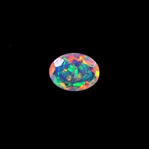 Magnifique cabochon d'opale éthiopienne Welo Multi feu bien poli ovale coupe pierre naturelle incroyable lot de bijoux - Product Image 3