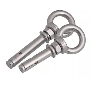 Tornillos Gancho M6 De Acero Inoxidable 304 - Pack De 20 Unidades + Tuercas - Para Colgar Objetos En Paredes O Madera