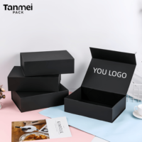 Boîte cadeau magnétique de luxe personnalisée, boîte en carton pliable de haute qualité avec logo imprimé