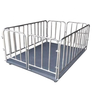 <span class=keywords><strong>500kg</strong></span> 0,75*1,7m TCS LED Elektronische Bodenwaage für Nutztiere Gewichtsmessung OEM/ODM Anpassbar - Product Image 6