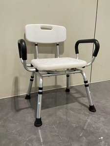 Chaise de douche pour personnes âgées, chaise de douche pour personnes handicapées, chaise de douche pour femme enceinte, tabouret de douche rotatif antidérapant en alliage d'aluminium - Product Image 4