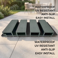 Planches de terrasse modernes en WPC, matériau de revêtement de sol imperméable pour jardin et construction