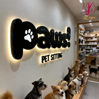 Letrero Luminoso LED, Logotipo Acrílico, Letras de Acero Inoxidable, Letrero 3D con Retroiluminación, Letras Metálicas de Canal, Letrero Acrílico para Negocios, Logotipo
