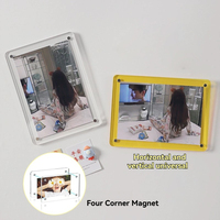 Aimant de réfrigérateur en acrylique double face de taille personnalisée en gros cadre photo Polaroid avec aimant