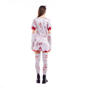<span class=keywords><strong>Costume</strong></span> da <span class=keywords><strong>infermiera</strong></span> Zombie Bloody da donna vestito da badante Killer di Halloween - Product Image 3