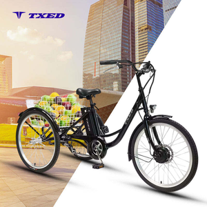 Vélo cargo électrique urbain à trois roues avec moteur arrière puissant 36V/250W, pneus larges de 26 pouces - Product Image 5