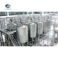 Haute productivité complète nouveau équipement laitier pasteurisé ferme de yaourt ligne de production de lait UHT machines pompe usine en gros