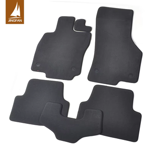 Ensemble complet <span class=keywords><strong>de</strong></span> luxe en nylon peluche velours imperméable anti-poussière antidérapant 12 mm d'épaisseur <span class=keywords><strong>Tapis</strong></span> <span class=keywords><strong>de</strong></span> sol <span class=keywords><strong>de</strong></span> voiture noir pour Volkswagen - Product Image 3