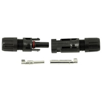 PowMr 1000V MCX Solar-Steckverbinder Messingkontakte 2,5/4/6mm² 10~14AWG Solarkabel IP67 Wasserdicht 20-25A Stecker/Buchse