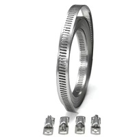 Collier de serrage détachable en acier inoxydable de type américain, étanche, qualité supérieure avec finition zinguée, personnalisation OEM prise en charge