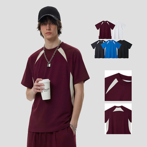 Camiseta Deportiva de Manga Corta para Hombre, Cuello Redondo, Secado Rápido, para Uso en Exteriores, Venta al Por Mayor Transfronteriza - Product Image 5