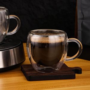 Verres à expresso et à latte, tasses à double isolation, tasses Demitasse, tasses à double paroi pour machine à expresso - Product Image 2