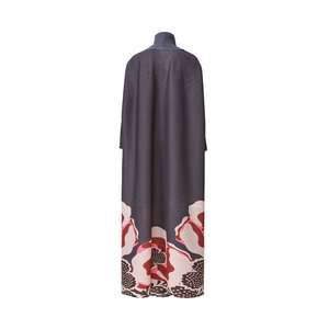 Nouvelle Collection <span class=keywords><strong>de</strong></span> Vêtements Mixtes en Gros pour Femmes Grandes Tailles : Cardigan Long Décontracté à Motifs Floraux Plissé Miyake, Style Abaya Modeste - Product Image 4