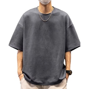 Camiseta Oversize de Algodón 100% Ecológico para Hombre, Lavada, de Corte Holgado, Hombro Caído, Estilo Urbano, con Logotipo Personalizado de Calidad - Product Image 2