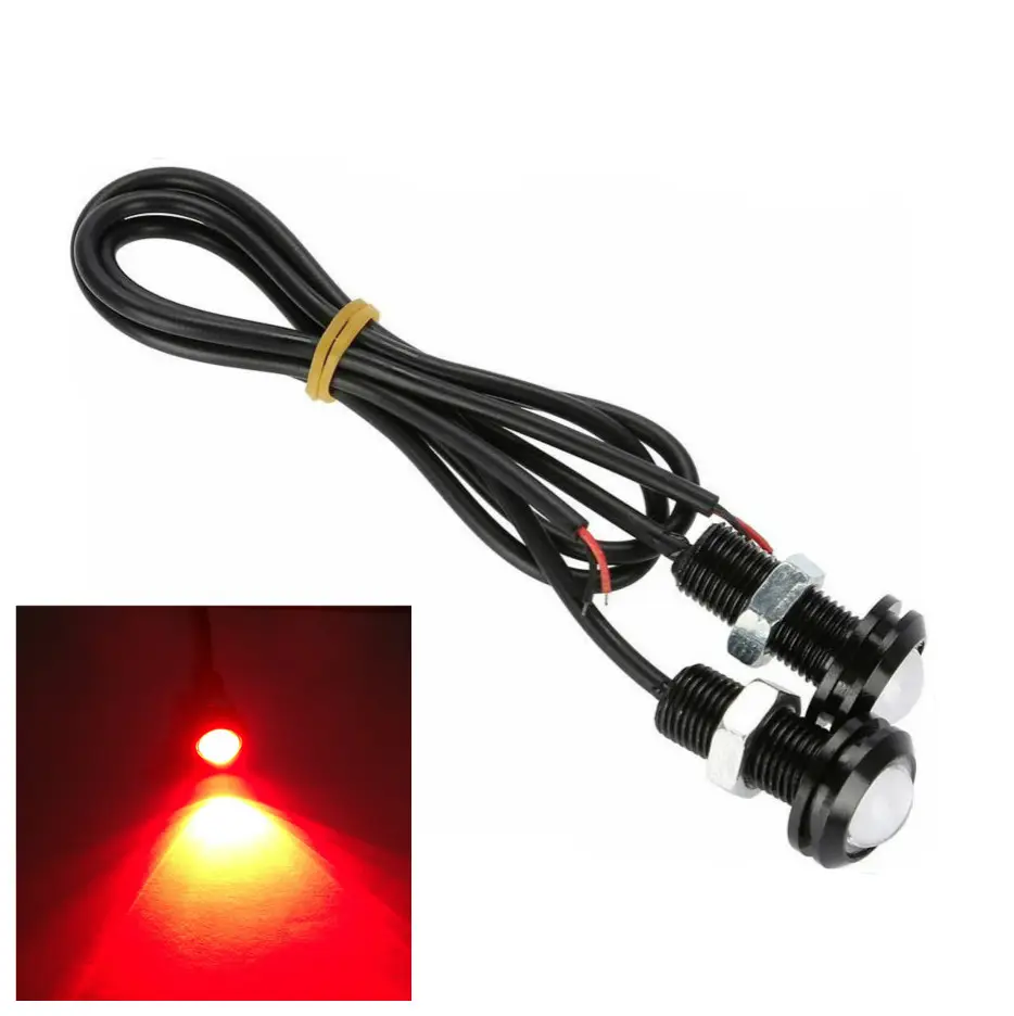 Newest LED Hawk Eye 3ワット12v Red Strobe Warning LightためVehicle Daytime Running Light