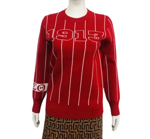 निर्माता ओएम कस्टम बुनाई महिला स्वेटर