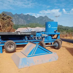 Equipamento de purificação de ouro fino para lavar areia e rio, alta taxa de recuperação 150TPH, equipamento de lavagem de ouro e diamante, Coltan, estanho e Trommel, para venda