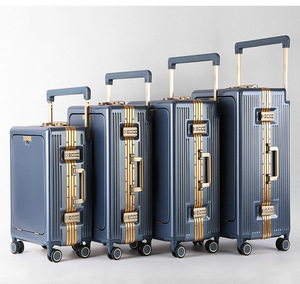 Wholesale Front Opening Wide Trolley Luggage Business <b>Suitcase</b> USB Charging Port 20"carry-on Wide Trolley <b>Suitcase</b> - Product Image 2