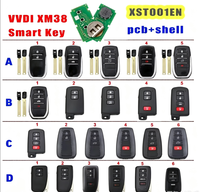 Clé Intelligente Universelle Xhorse Xsto01en Xsto03en pour Toyota Camry RAV4 et Lexus avec Coque 4D 8A 4A Tout-en-un VVDI XM38 Toutes Clés Perdues