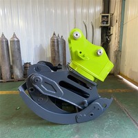 Excavator Hydraulic Wood Grapple Forest Timber Log Grab Grapple Attachment for 10-15tons Crawler Excavator